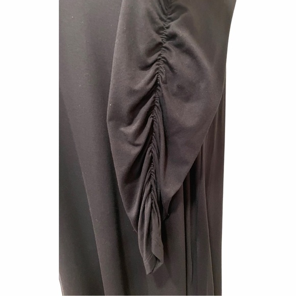 Cato Swing Dress Black Lined Pockets Gathered Sleeves Round Neck NWT Size XL - Picture 3 of 12